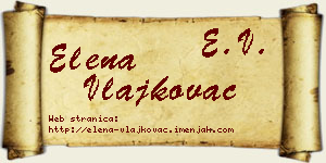Elena Vlajkovac vizit kartica